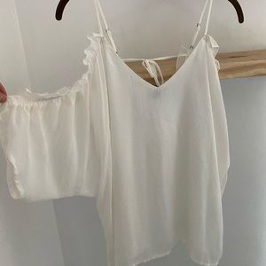 White off the shoulder top